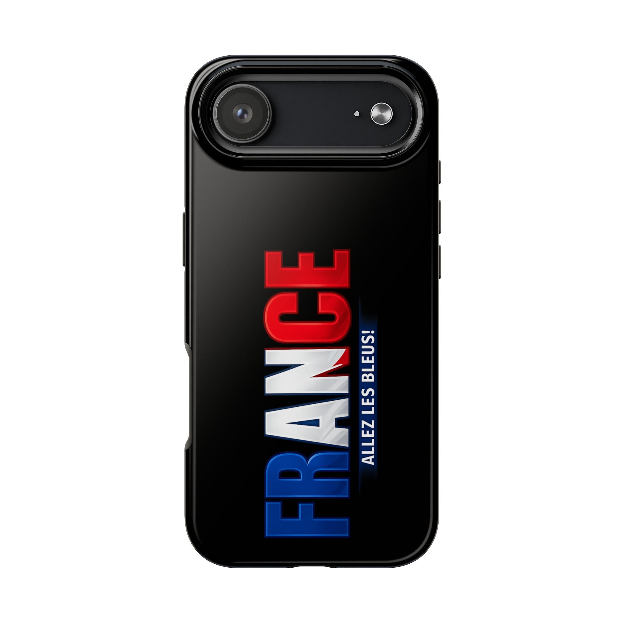 France tricolor vertical text Phone Case | Allez Les Bleus!, Cuctom Protective, Glossy Tough Cases, World Cup 2026
