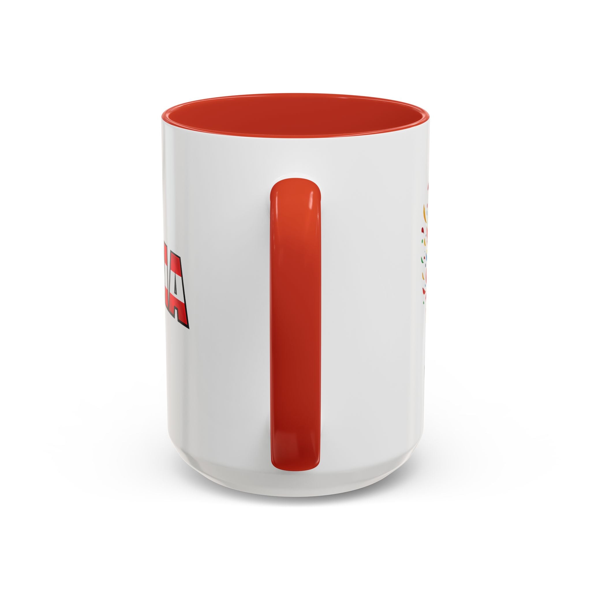 Austria Flag Text mug | Accent Coffee Mug (11/15oz)