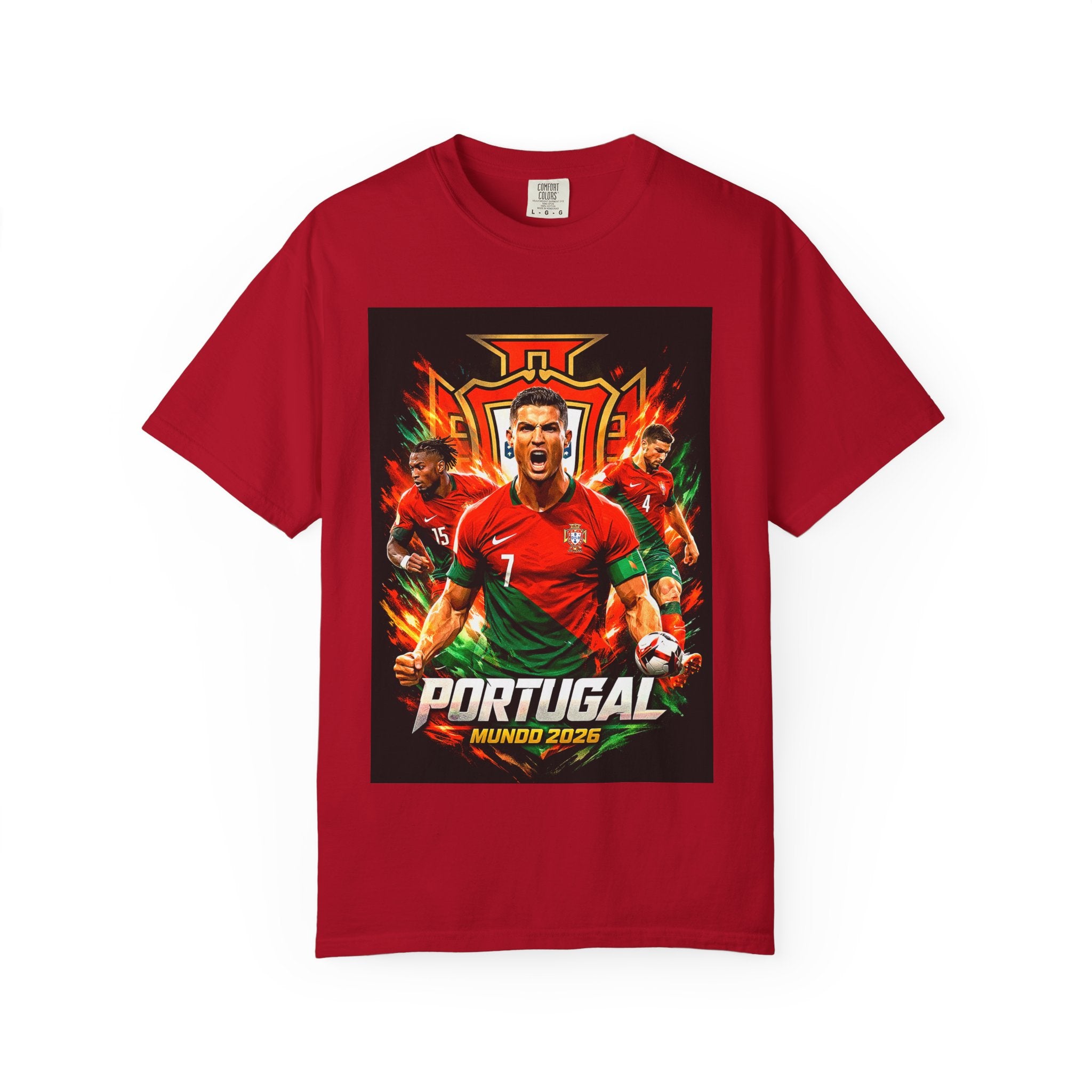 Portugal Football Poster T-Shirt | Ronaldo Mundo 2026 World Cup, CR7, Portugal Flag, Gift for him, Collectible