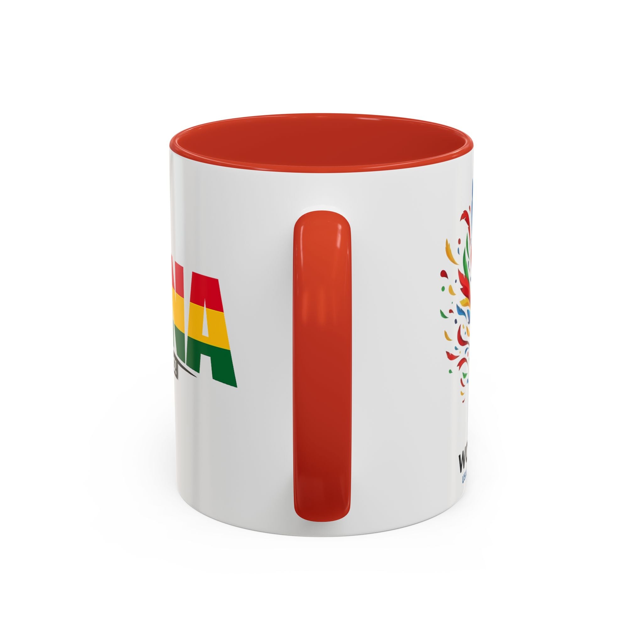Ghana Black Stars flag stripe Accent Coffee Mug | 11oz 15oz, World Cup 2026, Gift for Dad