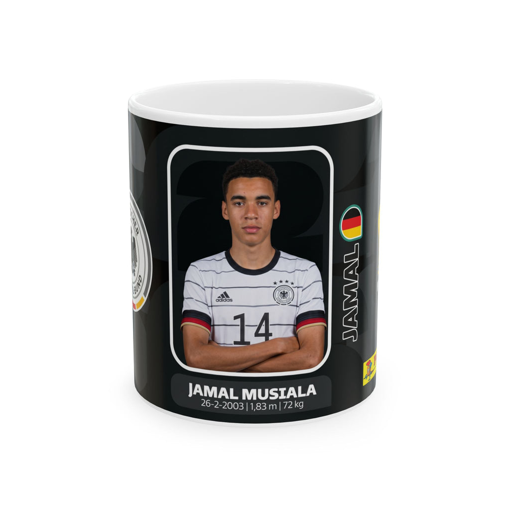 Germany Soccer Player Jamal Musiala Mug — World Cup 2026 Mugs, Ceramic Coffee Cup