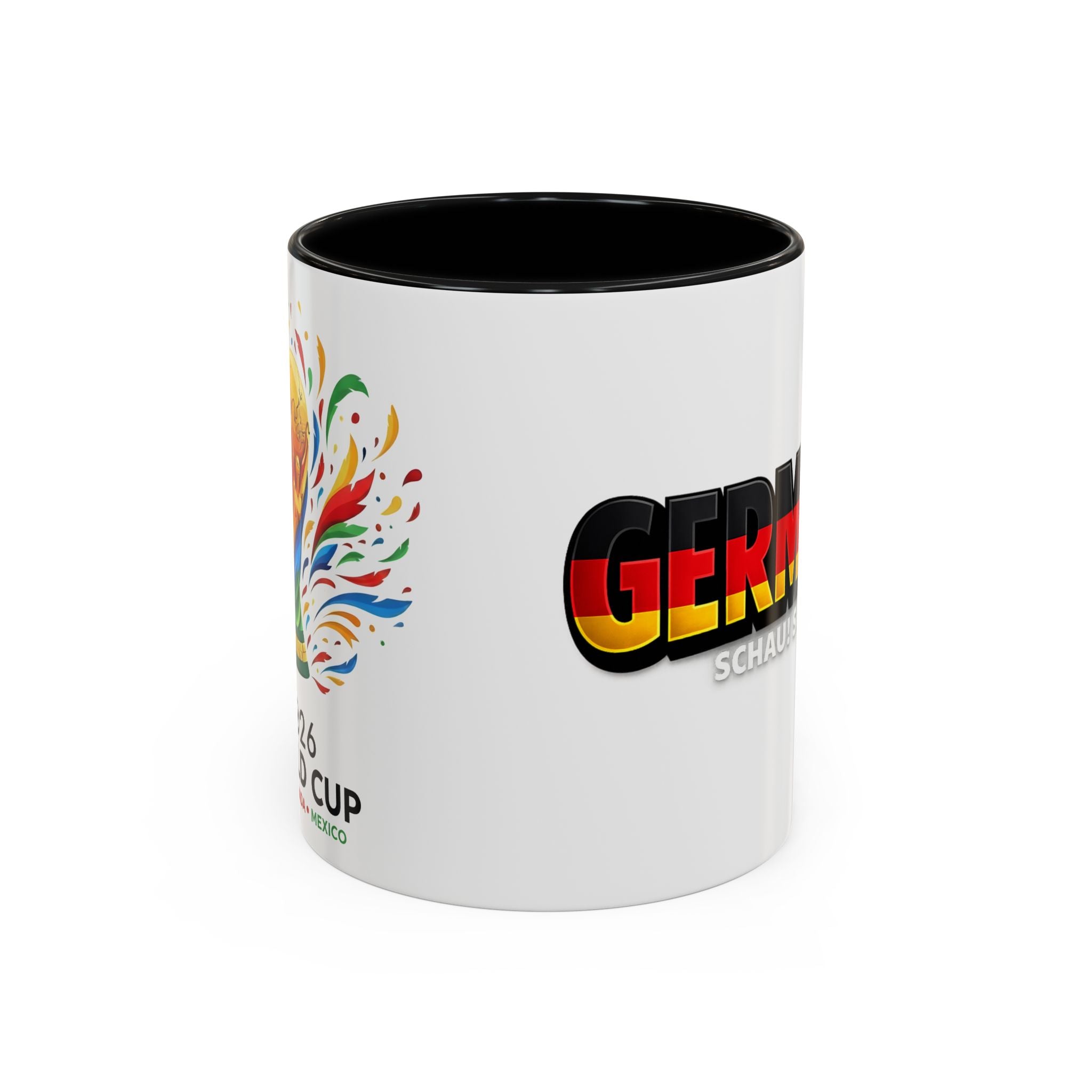 Germany flag text Mug | Accent Coffee Mug 11oz or 15oz, World Cup 2026, Gift for Dad