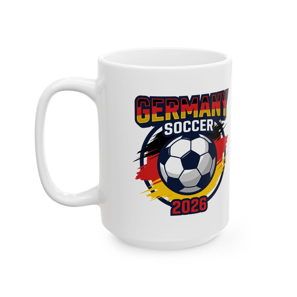 Germany Soccer Crest Mug | International Flags Football Coffee Cup, World Cup 2026 Mugs