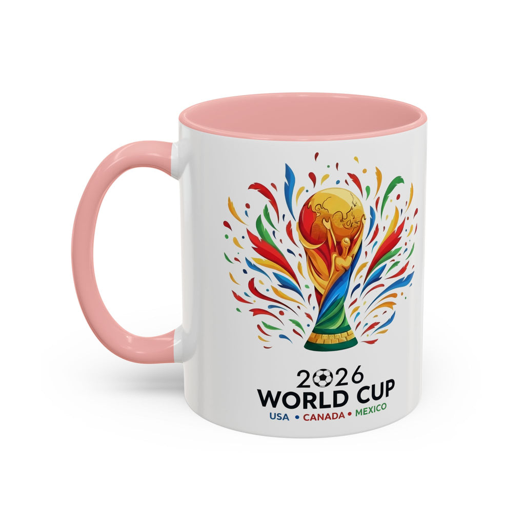 Algeria 2026 Soccer Logo Accent Coffee Mug | 11oz 15oz, Soccer World Cup 2026, Gifts for Dad