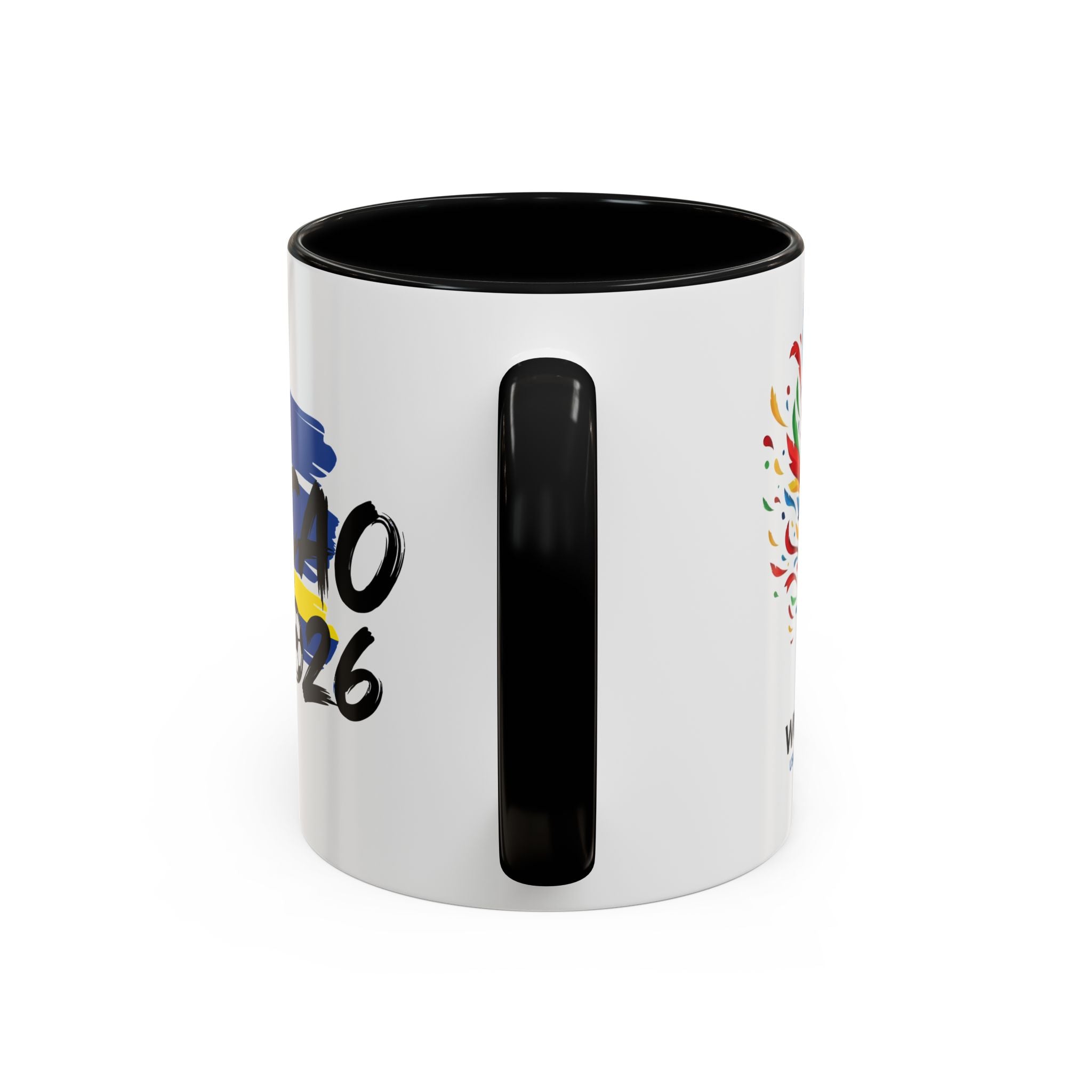 Curaçao 2026 Soccer Flag Accent Coffee Mug | 11oz 15oz,Soccer World Cup 2026, Gift For Dad