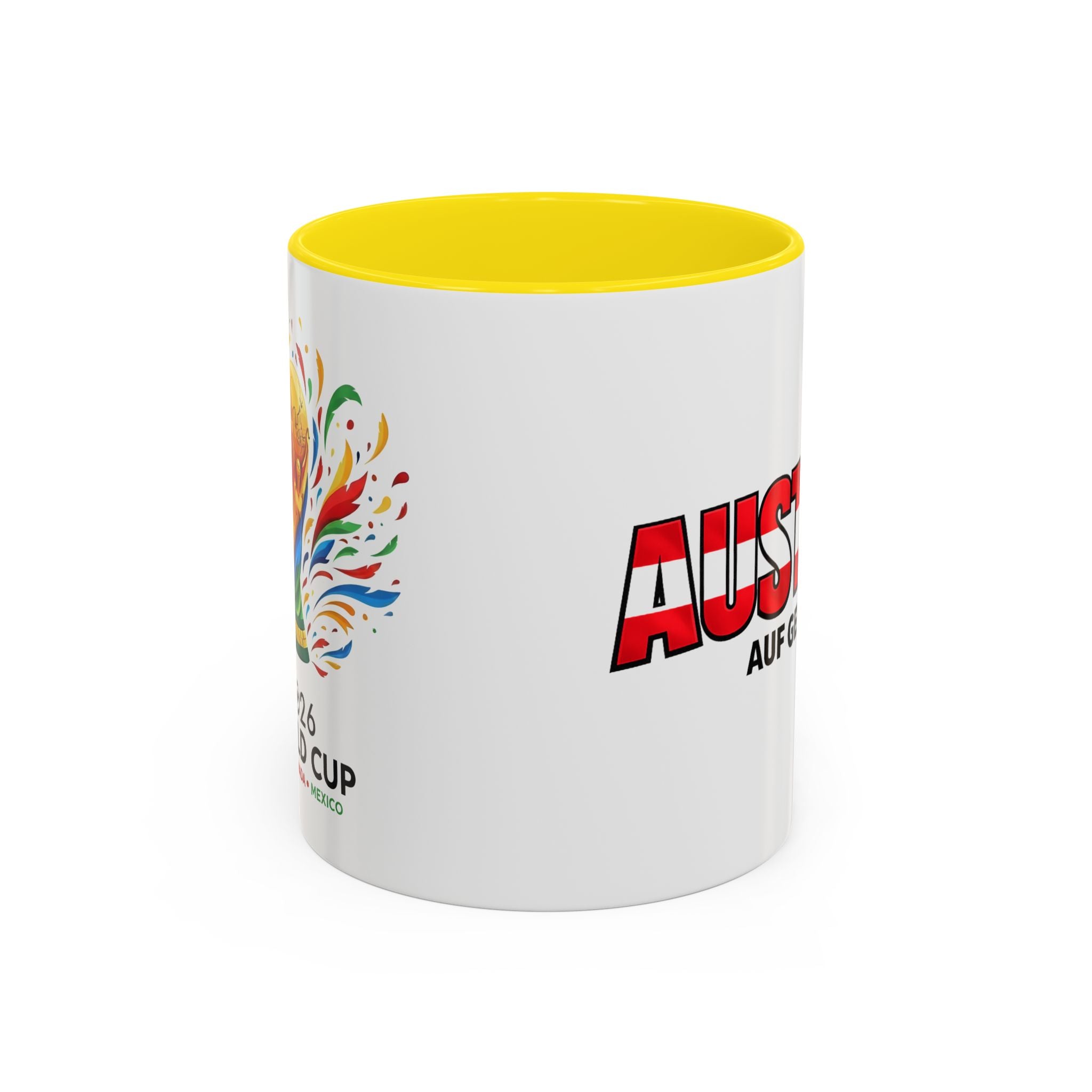 Austria Flag Text mug | Accent Coffee Mug (11/15oz)