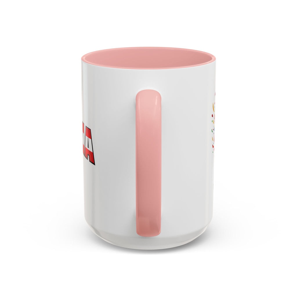 Austria Flag Text mug | Accent Coffee Mug (11/15oz)