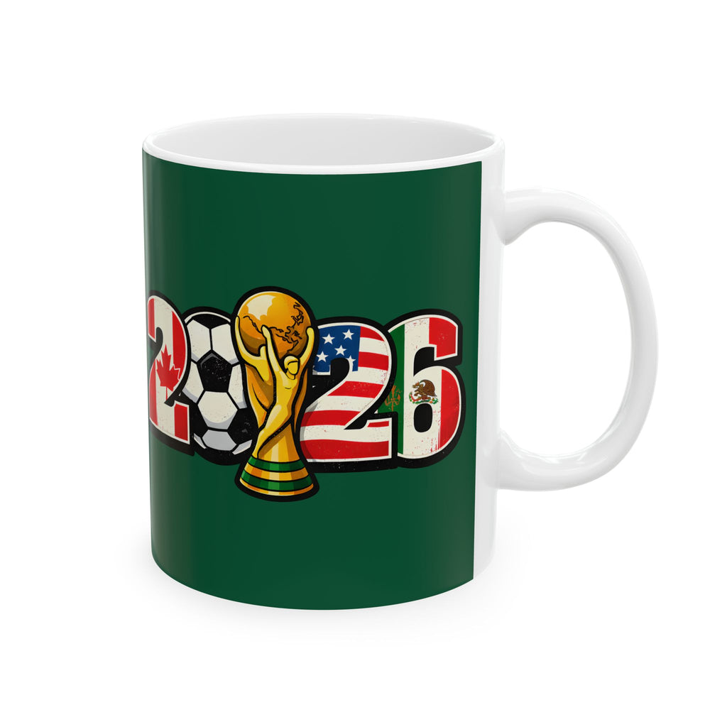 Mexico World Cup 2026 Soccer Mug, Ceramic Cup, Mexico Flag, Gift For Soccer Fan