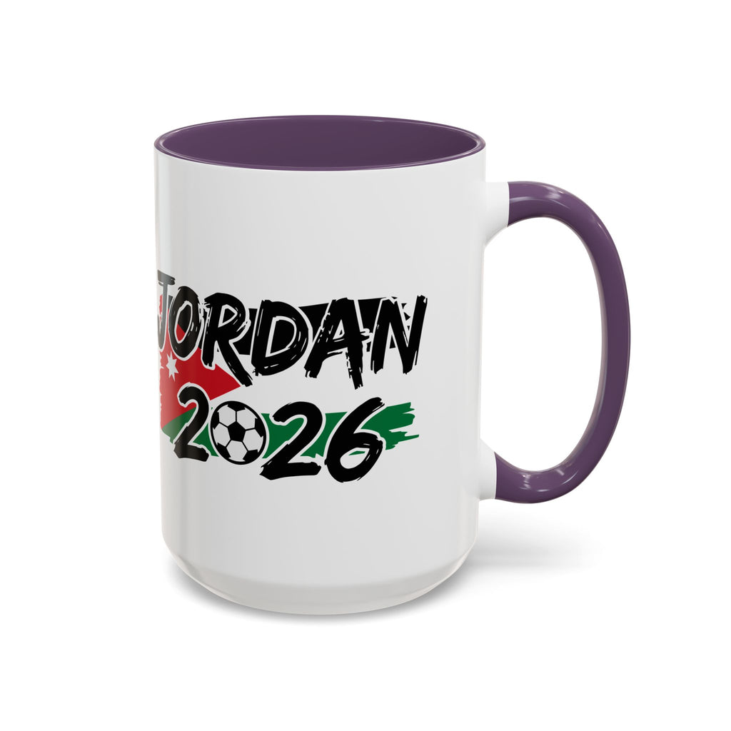 Jordan 2026 Soccer Logo Mug | Accent Coffee Mug 11oz 15oz, World Cup 2026, Gift for Dad