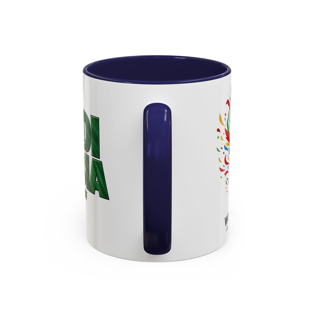 Saudi Arabia Typography Mug | Accent Coffee Mug, Green National Design, Soccer World Cup 2026, Gifts for Dad