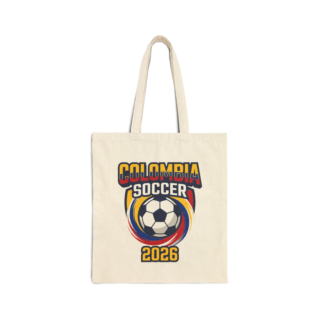 Colombia Soccer 2026 Tote Bag , World Cup Flags Soccer Ball, Mother's Day Gift
