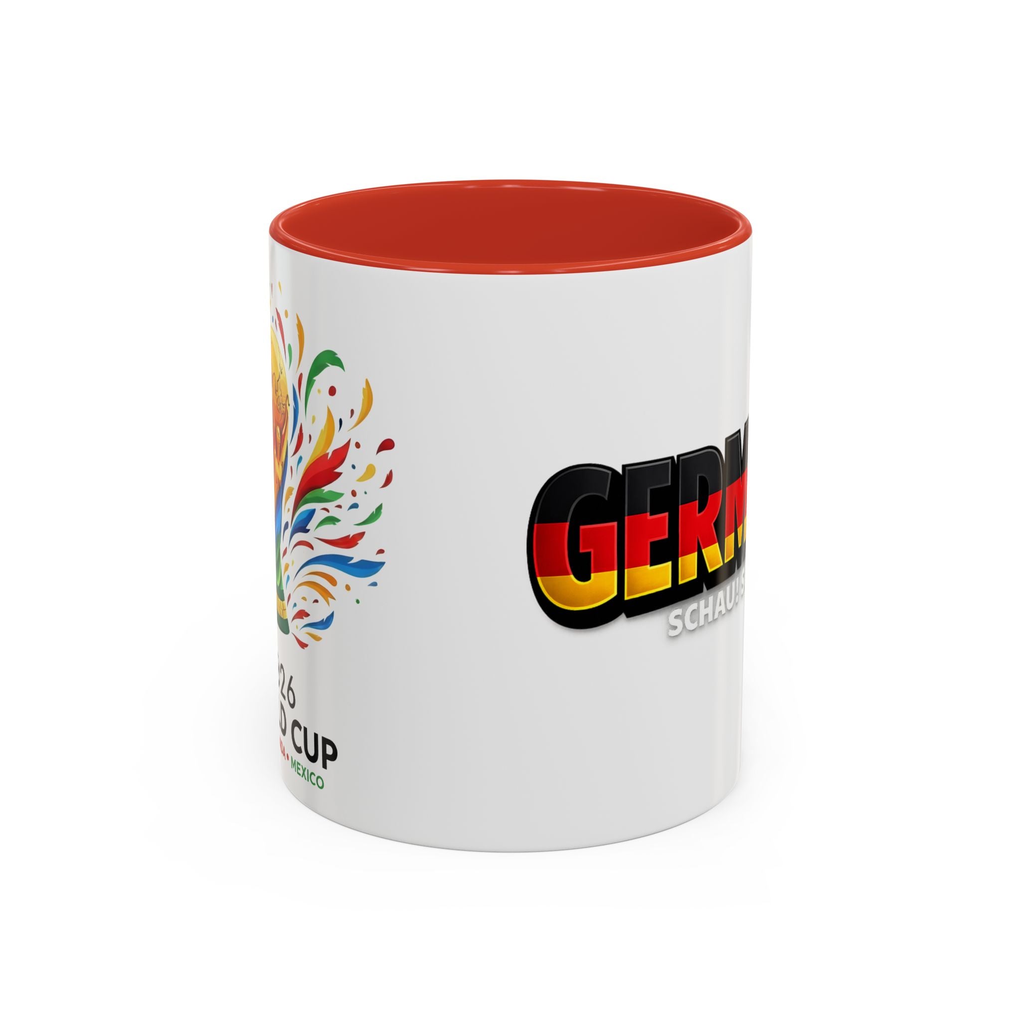 Germany flag text Mug | Accent Coffee Mug 11oz or 15oz, World Cup 2026, Gift for Dad