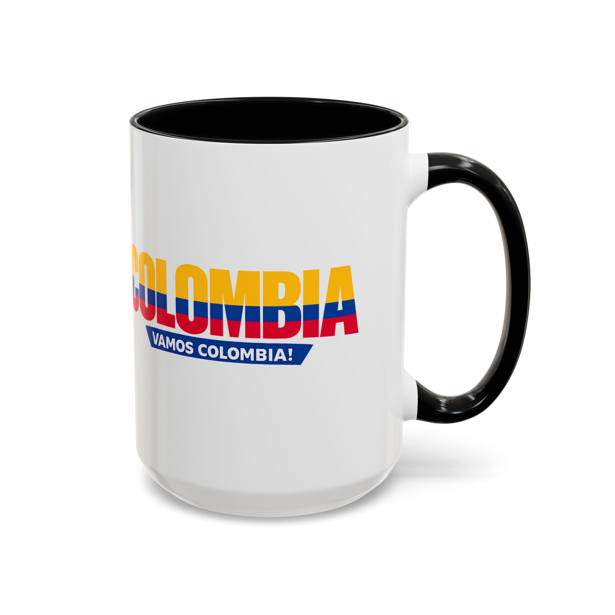 Colombia Vamos Colombia! Accent Coffee Mug | 11oz 15oz ceramic World Cup 2026, Soccer Gift
