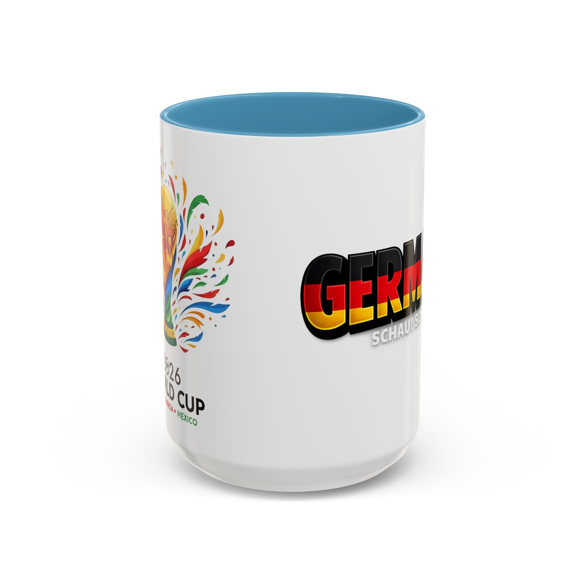 Germany flag text Mug | Accent Coffee Mug 11oz or 15oz, World Cup 2026, Gift for Dad