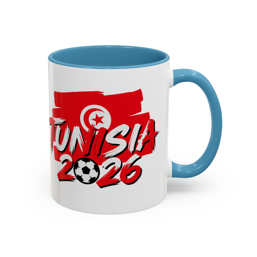 Tunisia 2026 Soccer Logo Mug | World Cup Fan Coffee Mug, Soccer World Cup 2026, Gift for Dad