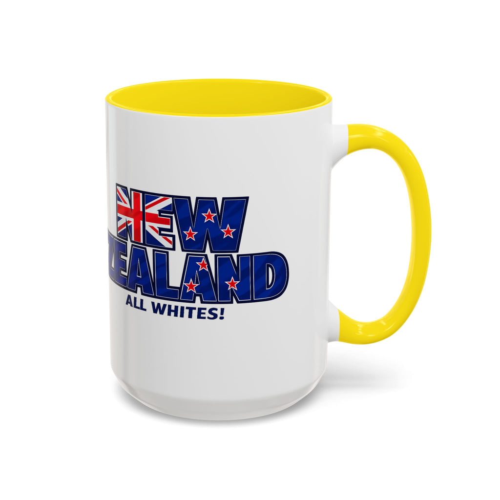 New Zealand All Whites Coffee Mug | Accent 11/15oz, World Cup 2026, Gift for Dad