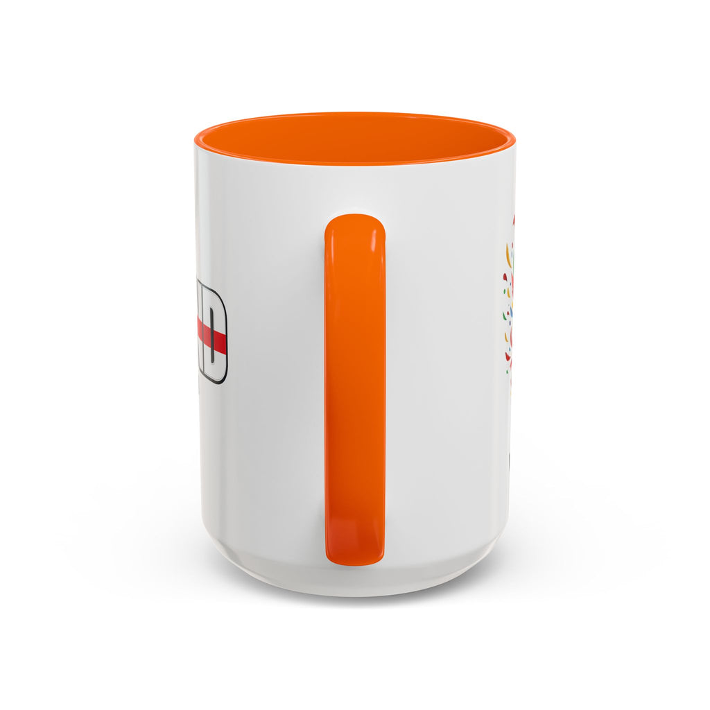 England Flag Typography Accent Coffee Mug | Come On England, World Cup 2026, Gift for Dad