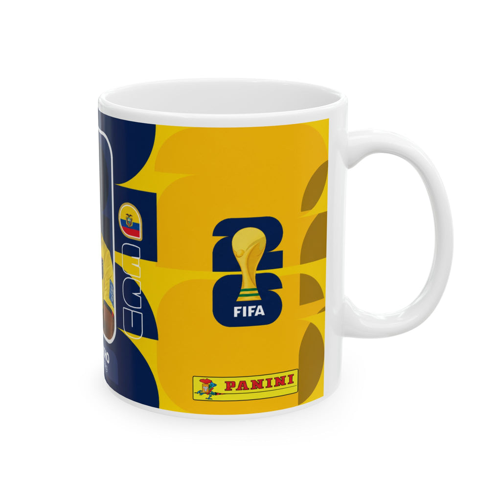 Ecuador William Pacho Soccer Player Mug — World Cup 2026 Mugs