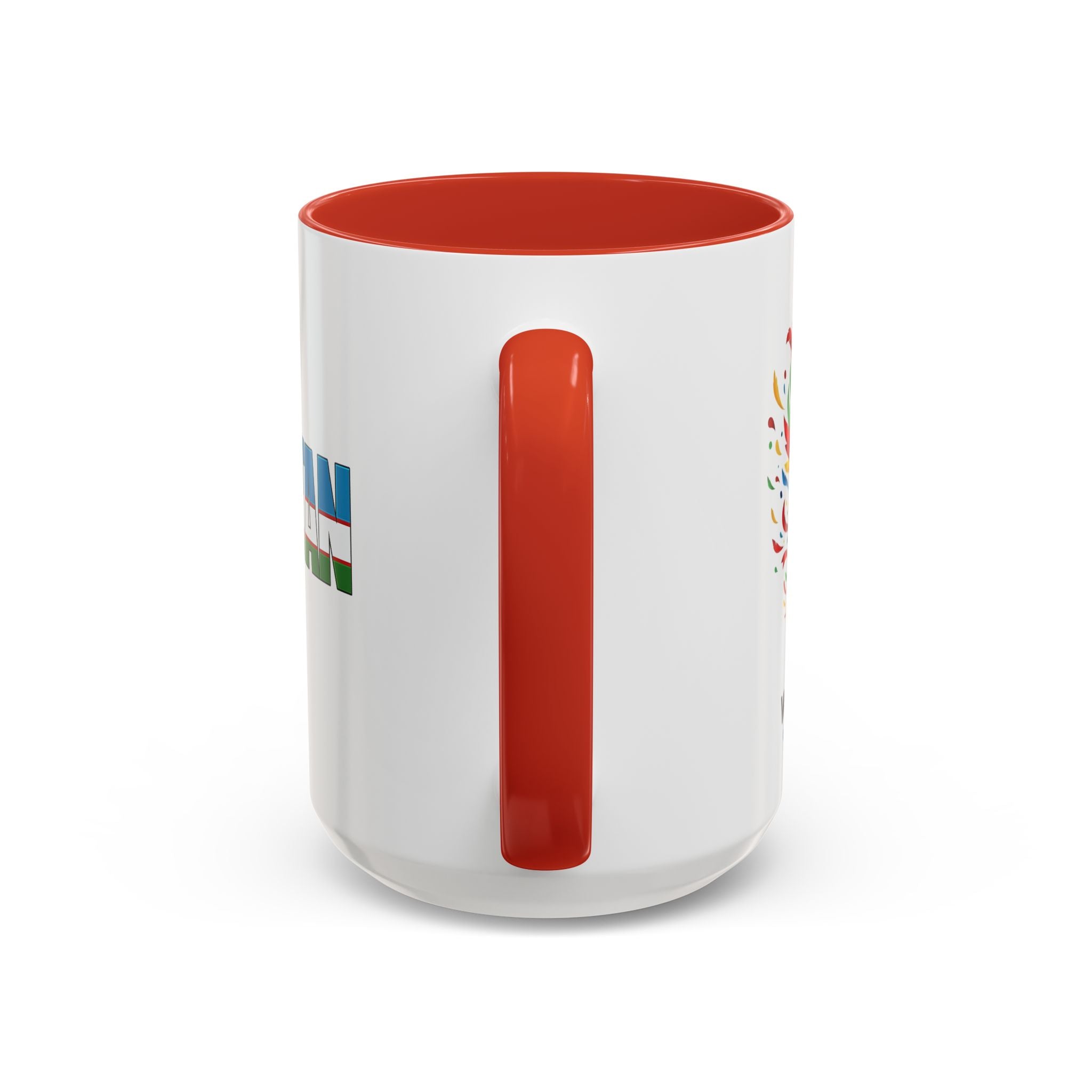 Uzbekistan Flag Typography Coffee Mug | Accent 11oz/15oz, Soccer World Cup 2026, Gift for Dad