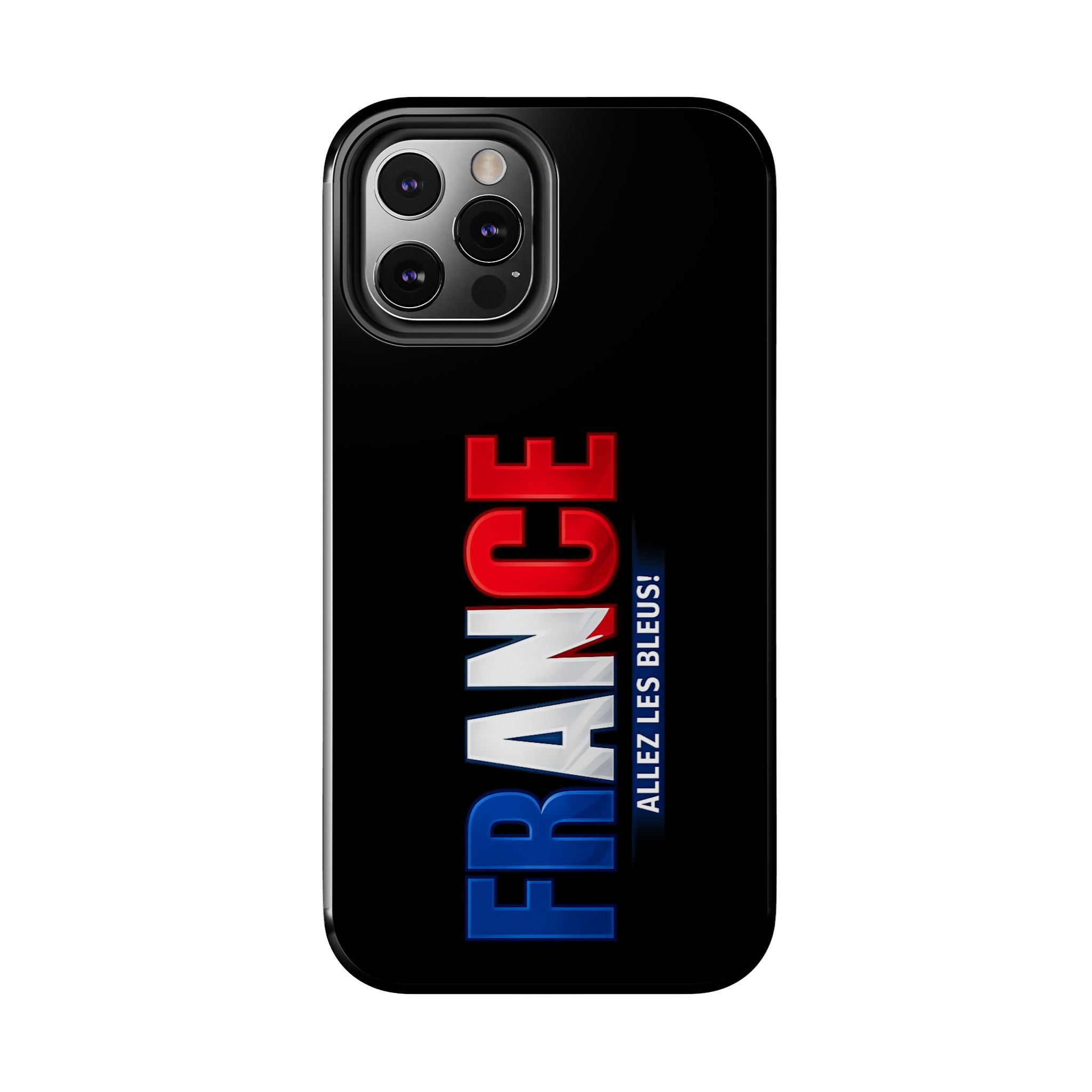 France tricolor vertical text Phone Case | Allez Les Bleus!, Cuctom Protective, Glossy Tough Cases, World Cup 2026