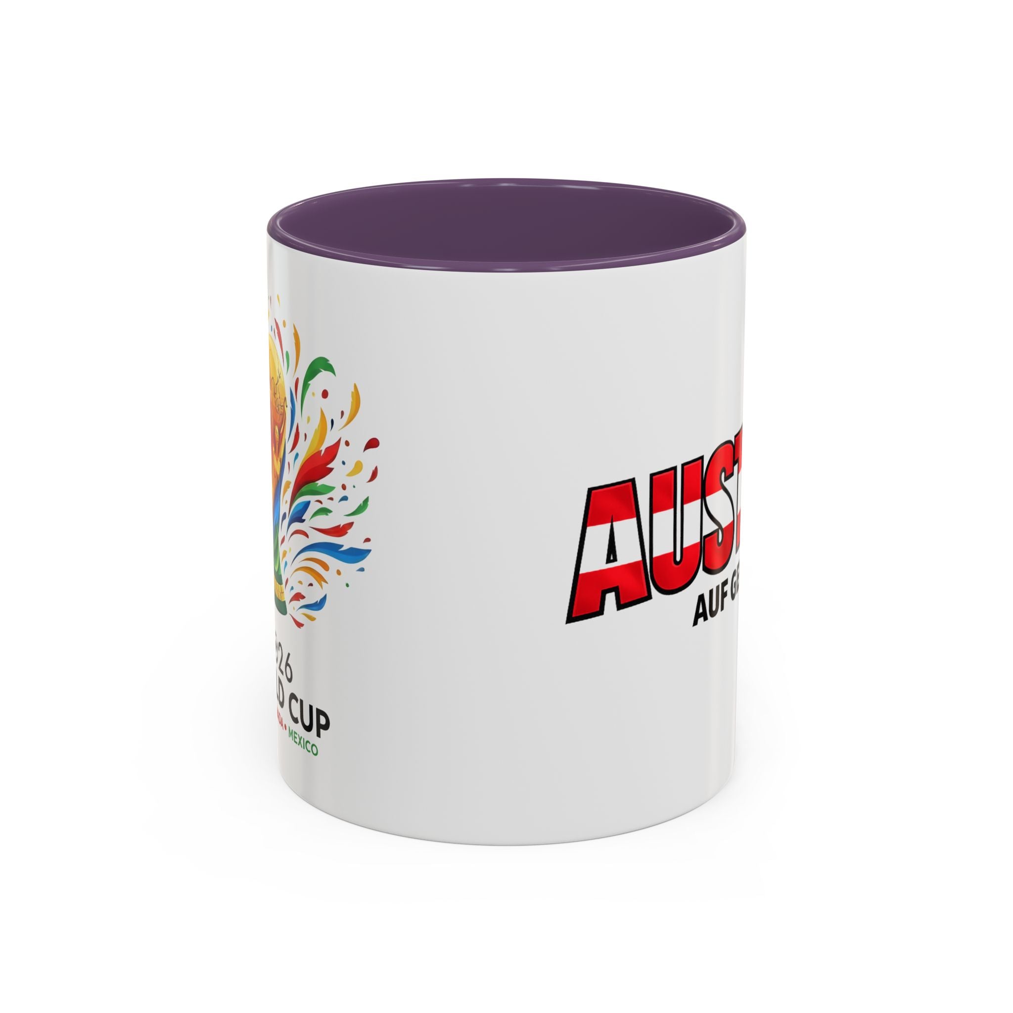 Austria Flag Text mug | Accent Coffee Mug (11/15oz)