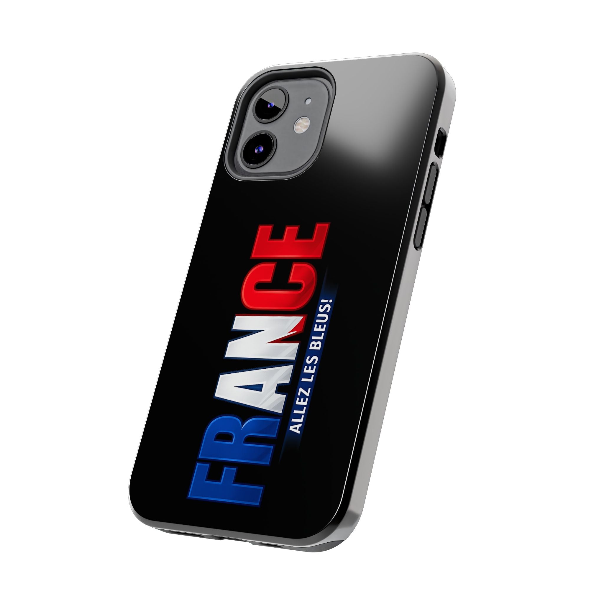 France tricolor vertical text Phone Case | Allez Les Bleus!, Cuctom Protective, Glossy Tough Cases, World Cup 2026