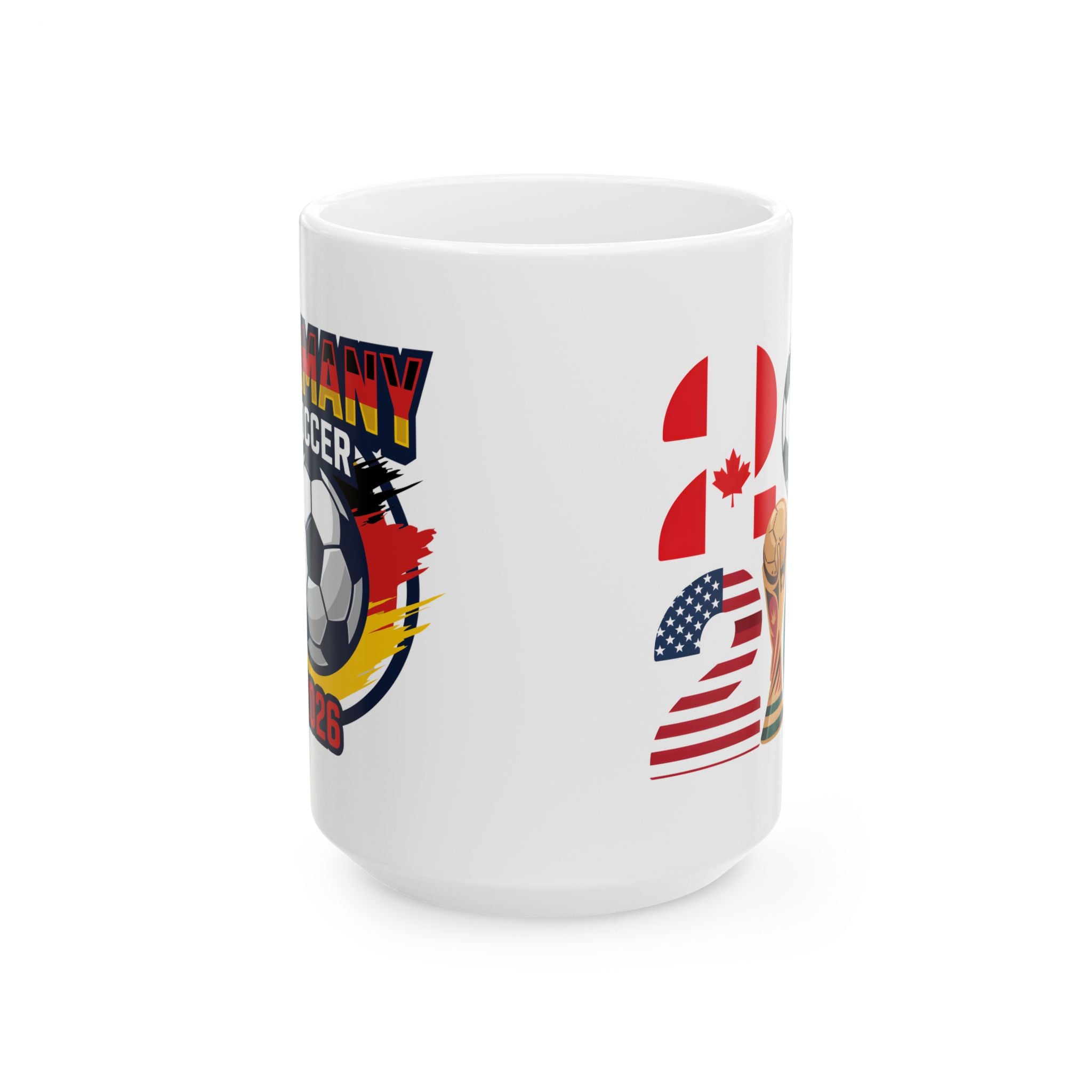 Germany Soccer Crest Mug | International Flags Football Coffee Cup, World Cup 2026 Mugs