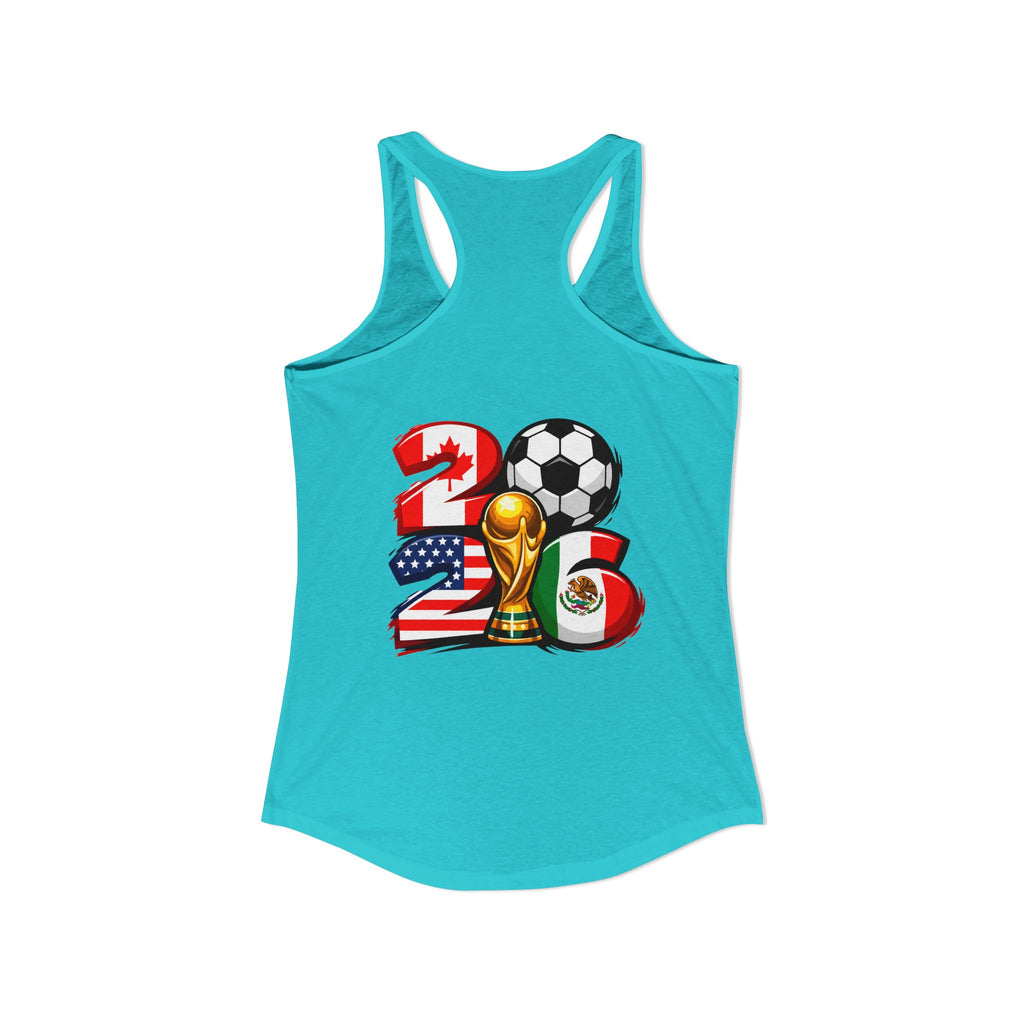 Ecuador World Cup 2026 Women's Tank Top — Mother's Day Soccer Fan Racerback