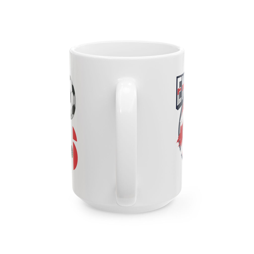 England Soccer Crest Mug | Soccer Fan, World Cup 2026 Gift for Dad, England Flag