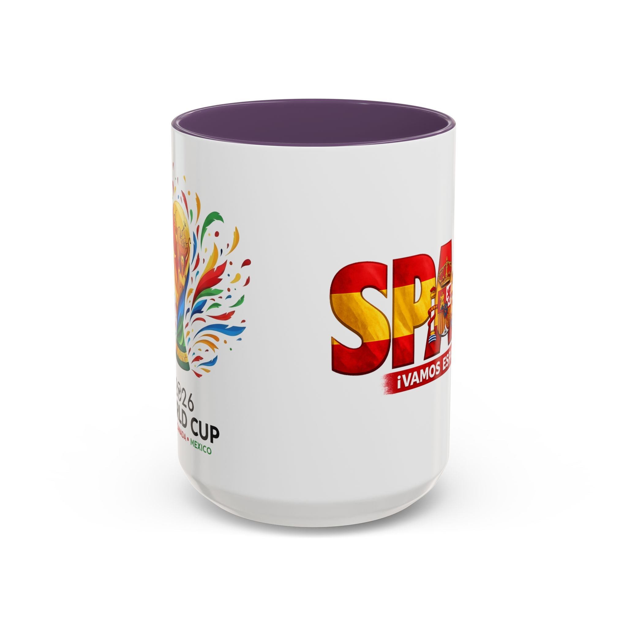 Spain Flag Word Mug | Accent Coffee Mug 11oz 15oz, Soccer World Cup 2026, Gift for Dad
