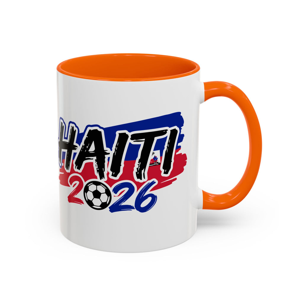 Haiti 2026 Soccer Graphic Mug | Accent Coffee Mug,Soccer World Cup 2026, Gift for Dad