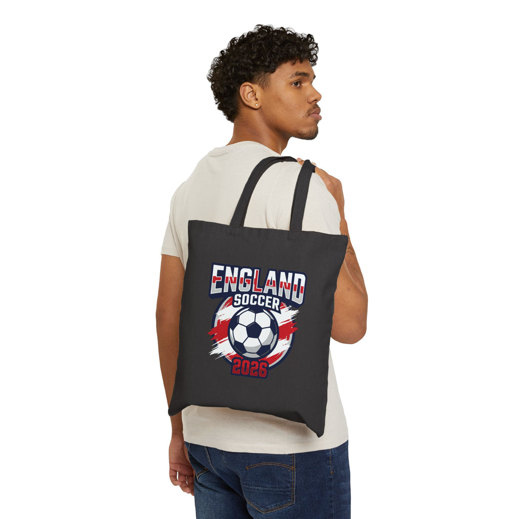 England Soccer 2026 Tote Bag, World Cup Football Canvas Tote, Mother's Day Gift