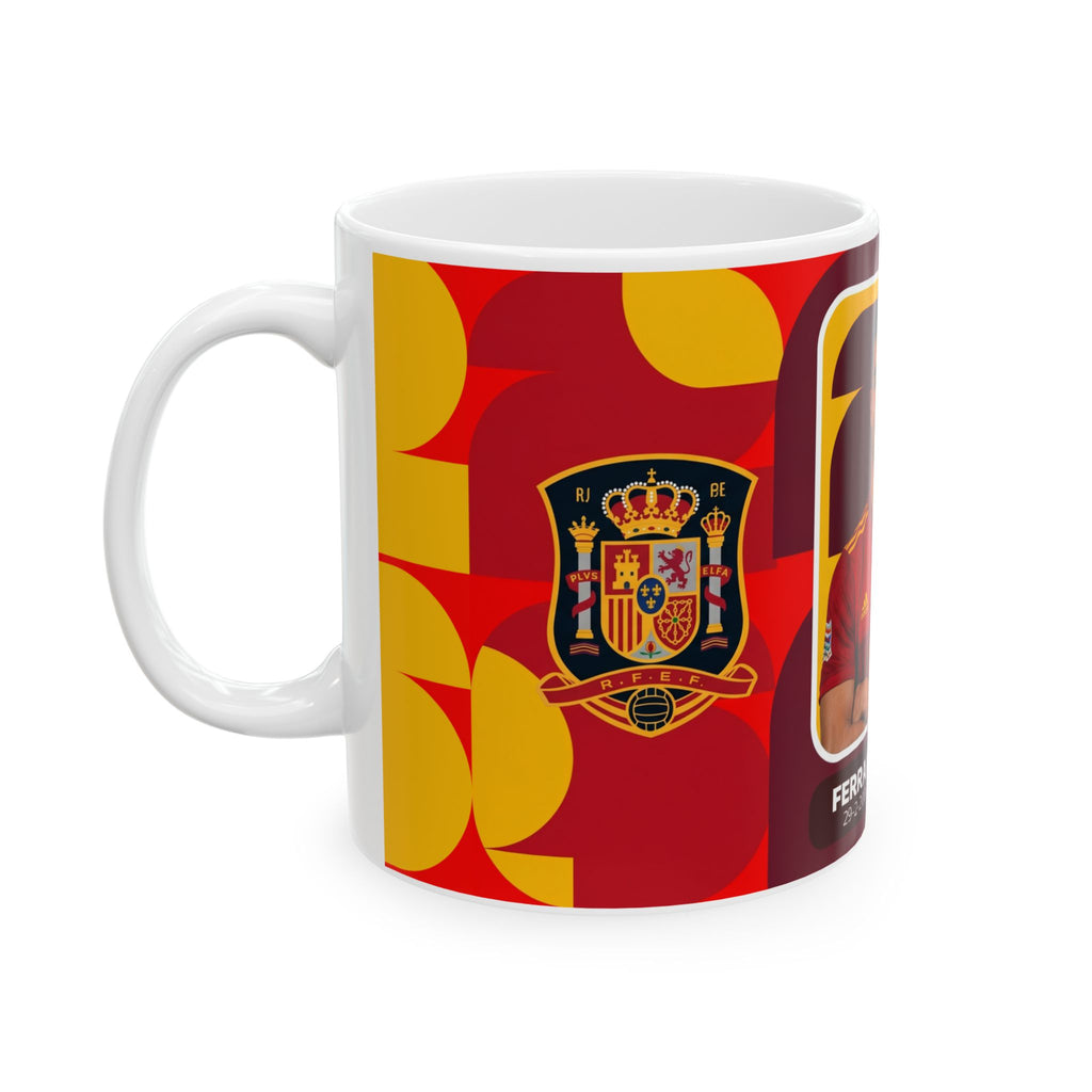 Spain Soccer Player Ferran Torres Mug —  11oz/15oz Ceramic Coffee Cup, World Cup 2026 Mugs
