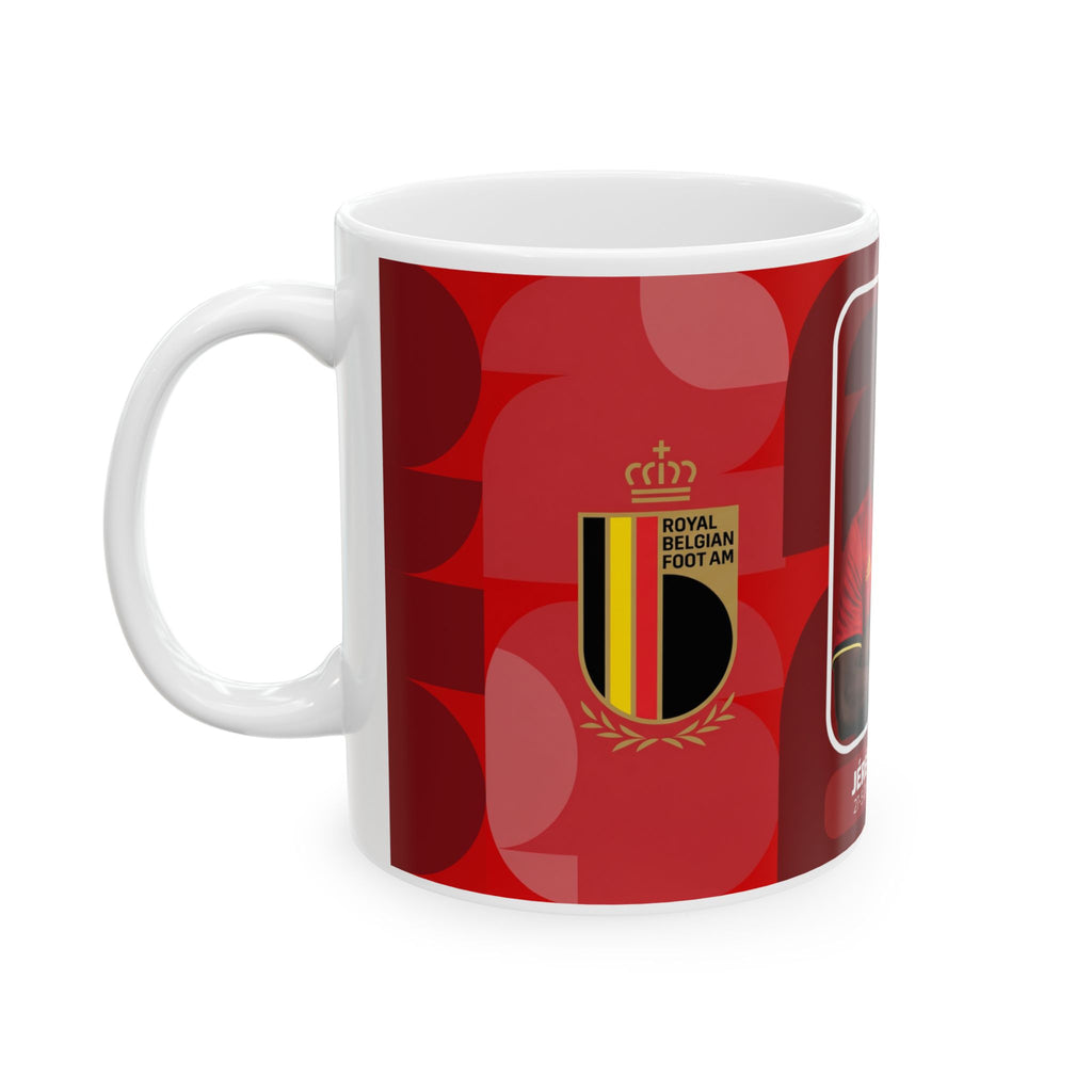 Belgium Soccer Player Jérémy Doku 11oz/15oz Ceramic Mug, World Cup 2026 Mugs
