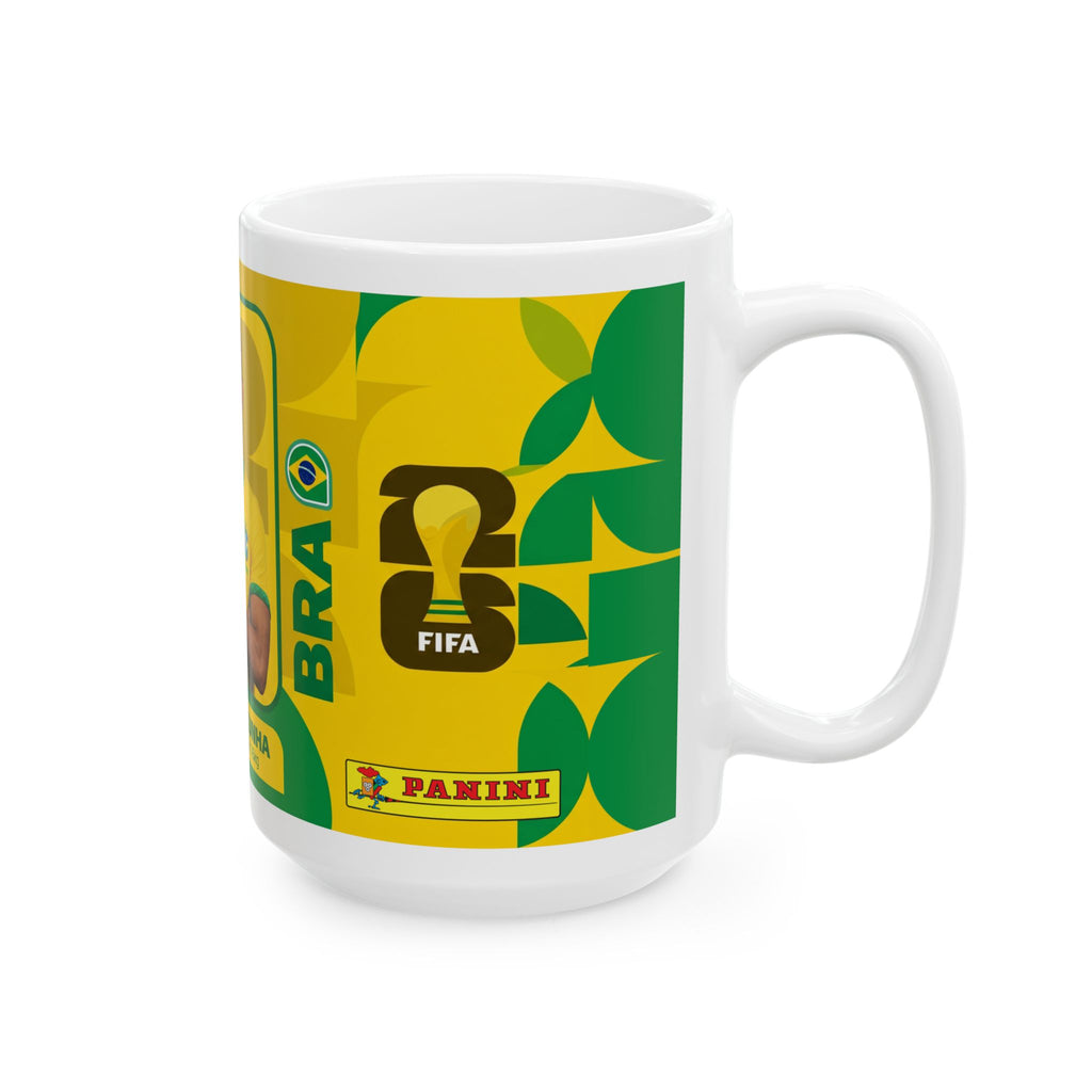 Brazil Soccer Player Matheus Cunha Mug – Coffee Ceramic Cup (11oz, 15oz), World Cup 2026 Mugs