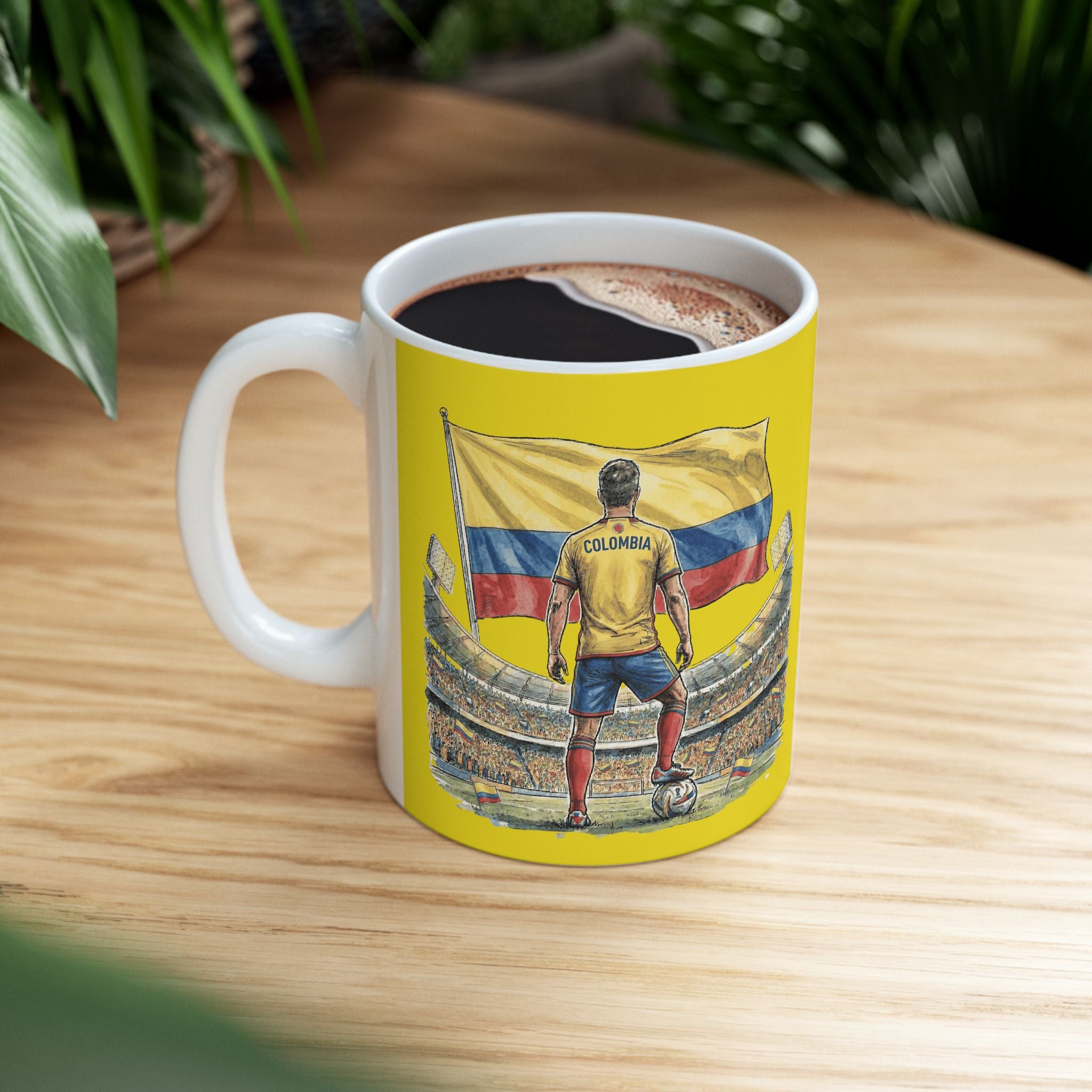 Colombia World Cup 2026 Soccer Mug, Ceramic Mug, Colombia Flag, Gift For Dad