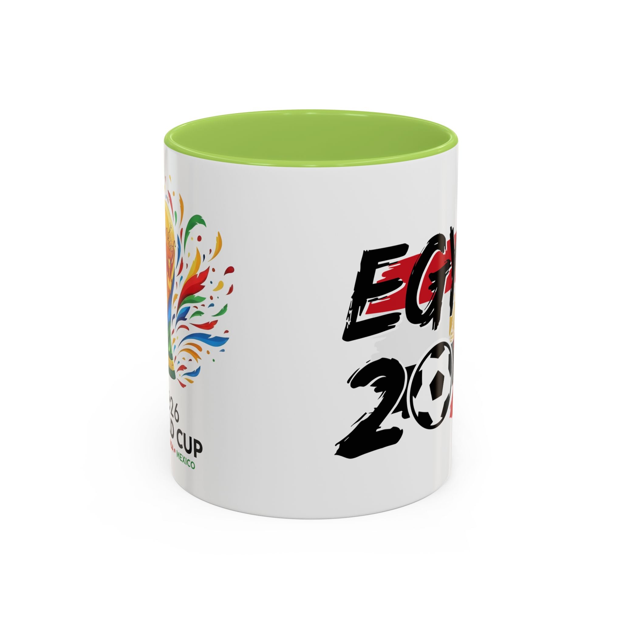 Egypt 2026 Soccer World Cup Accent Coffee Mug | Egypt 2026 Football Flag Design, Soccer World Cup 2026, Gift for Dad