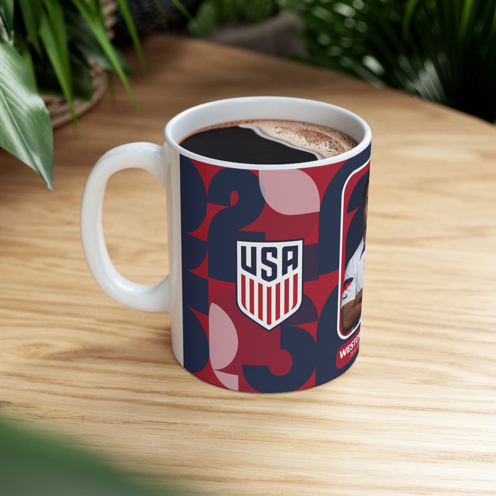 USA Soccer player Weston McKennie Mug – 11oz/15oz Fan Coffee Cup, World Cup 2026 Mugs