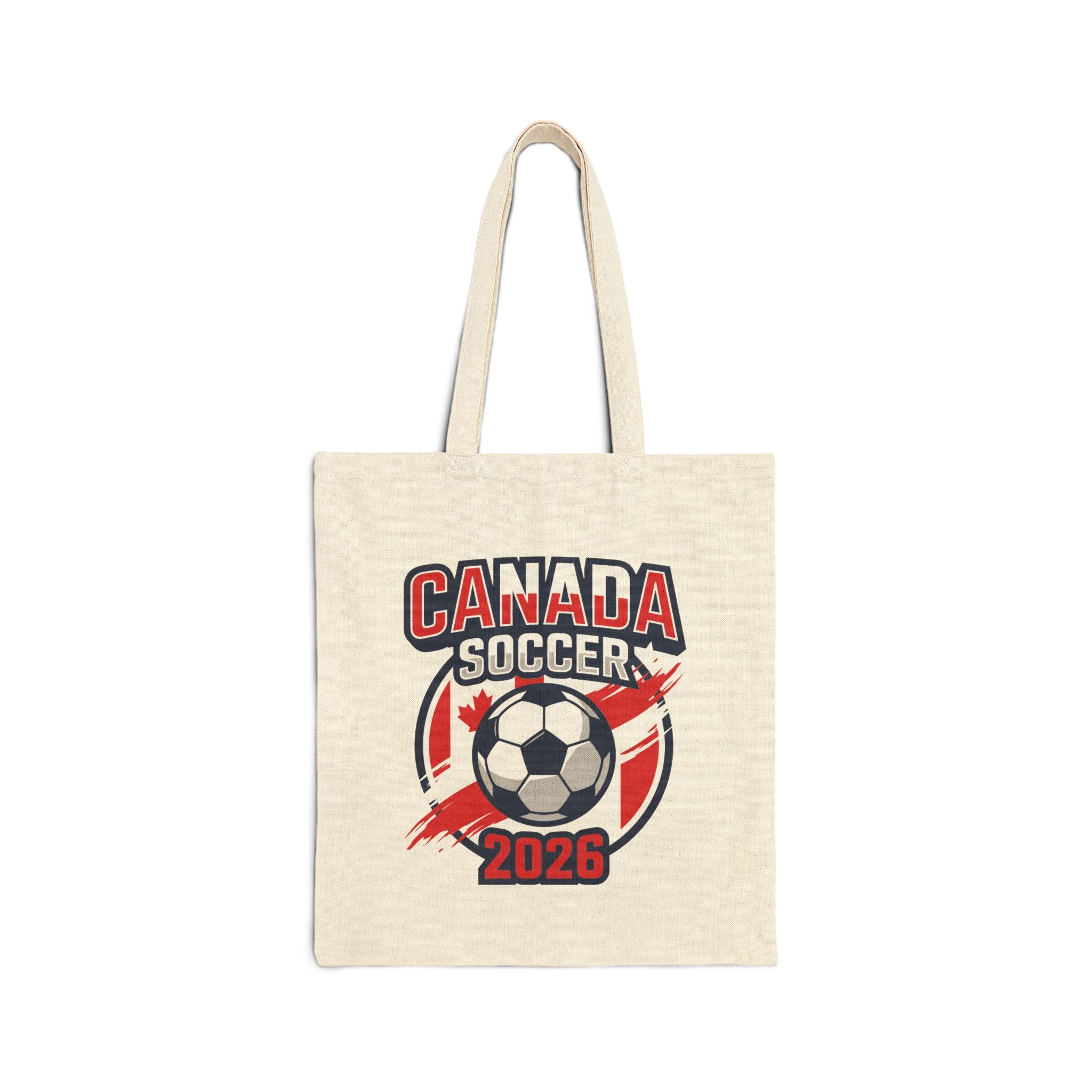 Canada Soccer 2026 Tote Bag, World Cup Logo Canvas Tote, Mother's Day Gift