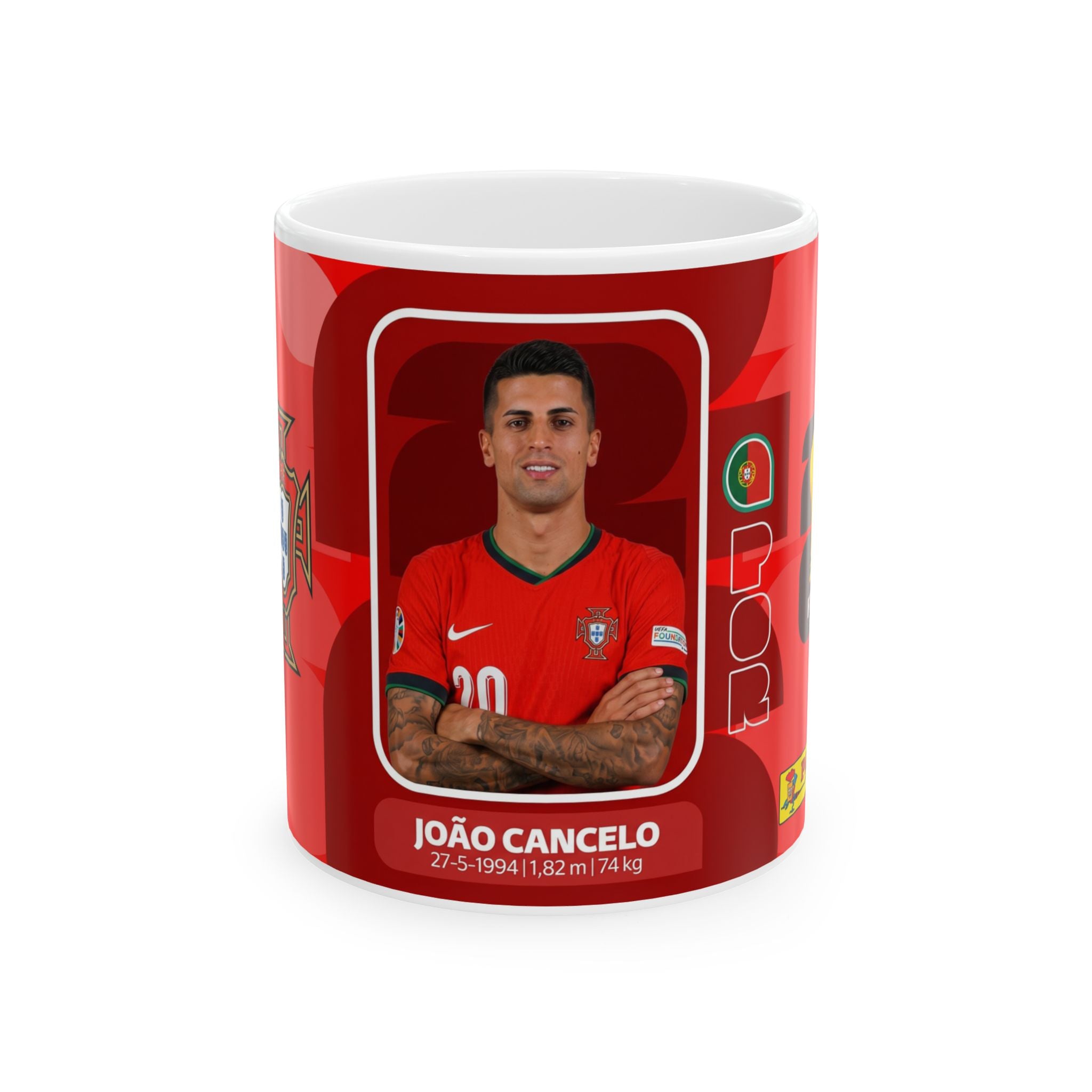 Portugal Soccer Player Joao Cancelo Mug — Fan Gift (11oz/15oz), World Cup 2026 Mugs