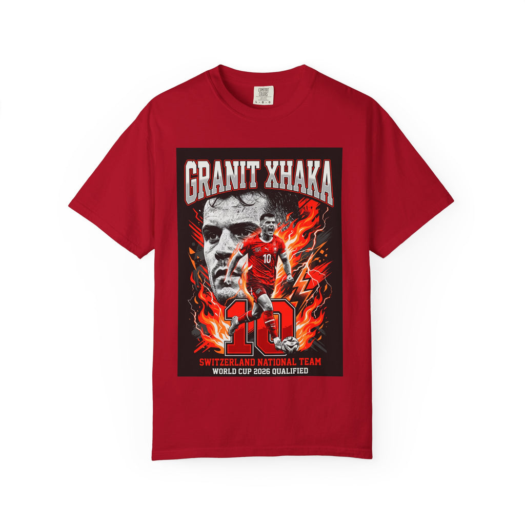 Soccer Star Graphic T-shirt | World Cup 2026 Back Print,Switzerland Flag, Gift for him, Collectible