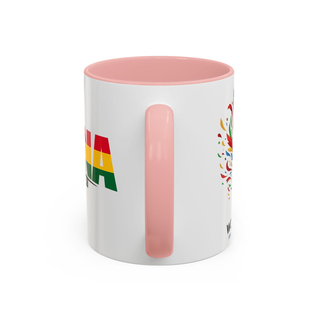 Ghana Black Stars flag stripe Accent Coffee Mug | 11oz 15oz, World Cup 2026, Gift for Dad