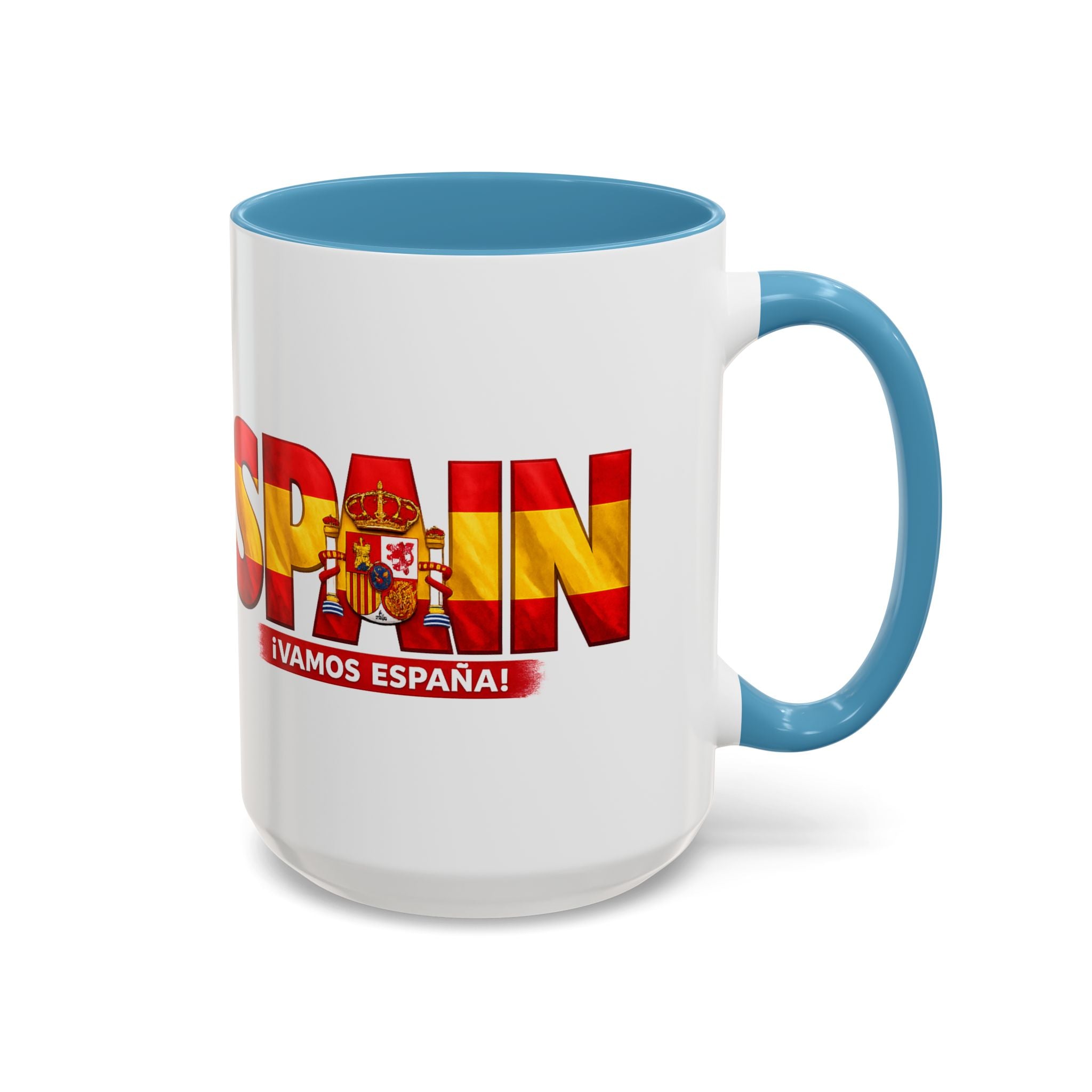 Spain Flag Word Mug | Accent Coffee Mug 11oz 15oz, Soccer World Cup 2026, Gift for Dad