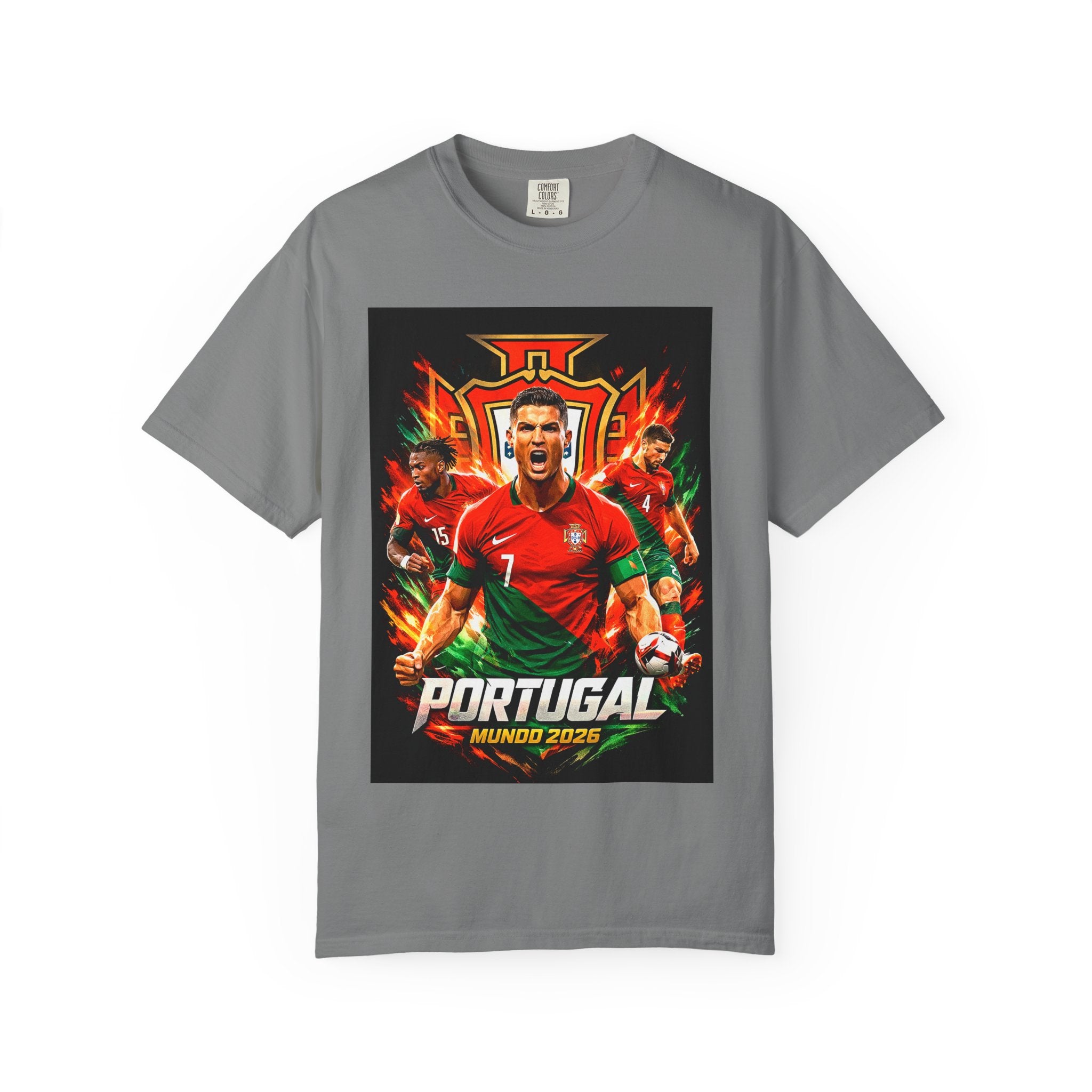 Portugal Football Poster T-Shirt | Ronaldo Mundo 2026 World Cup, CR7, Portugal Flag, Gift for him, Collectible