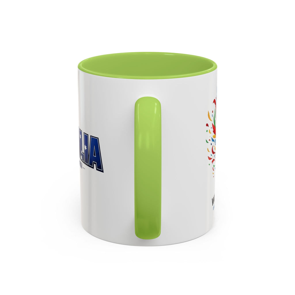 Australia Soccer Cheers Mug | Accent Coffee Mug 11oz 15oz