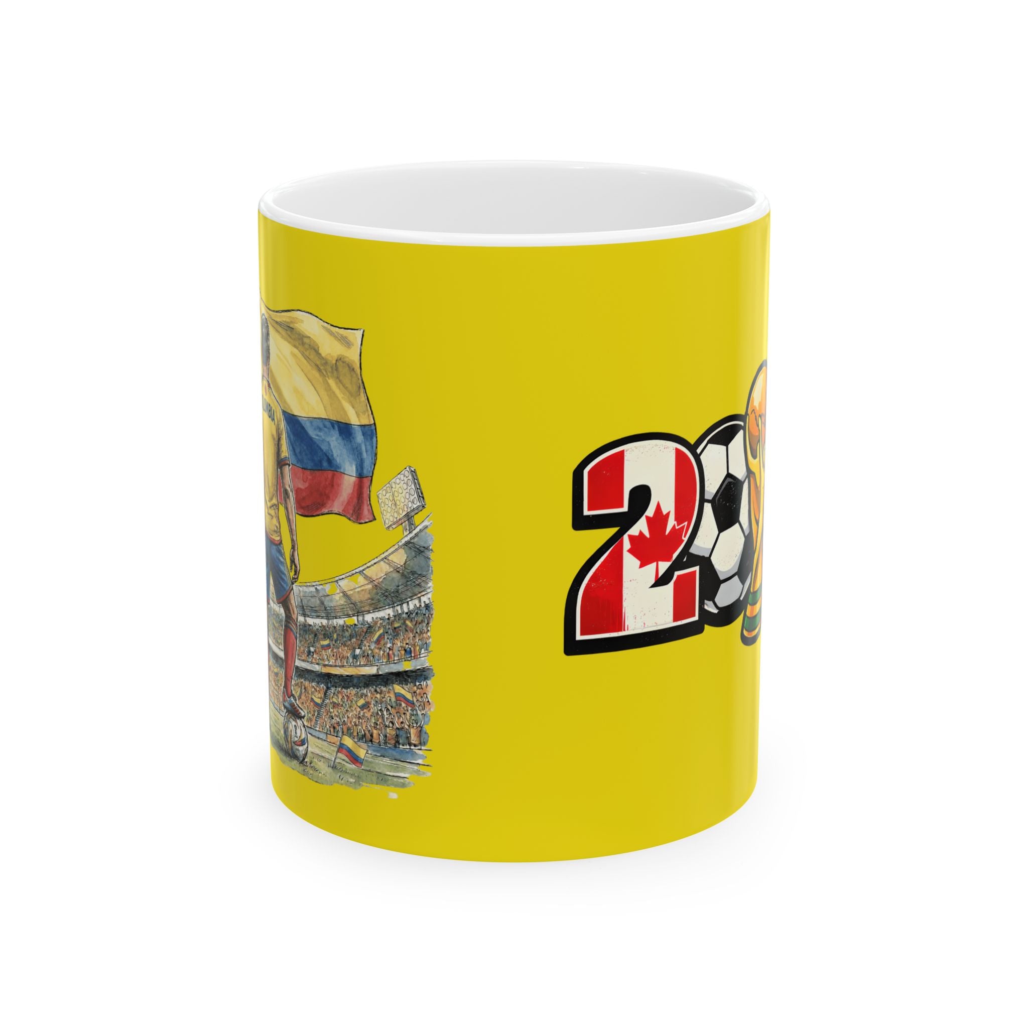Colombia World Cup 2026 Soccer Mug, Ceramic Mug, Colombia Flag, Gift For Dad