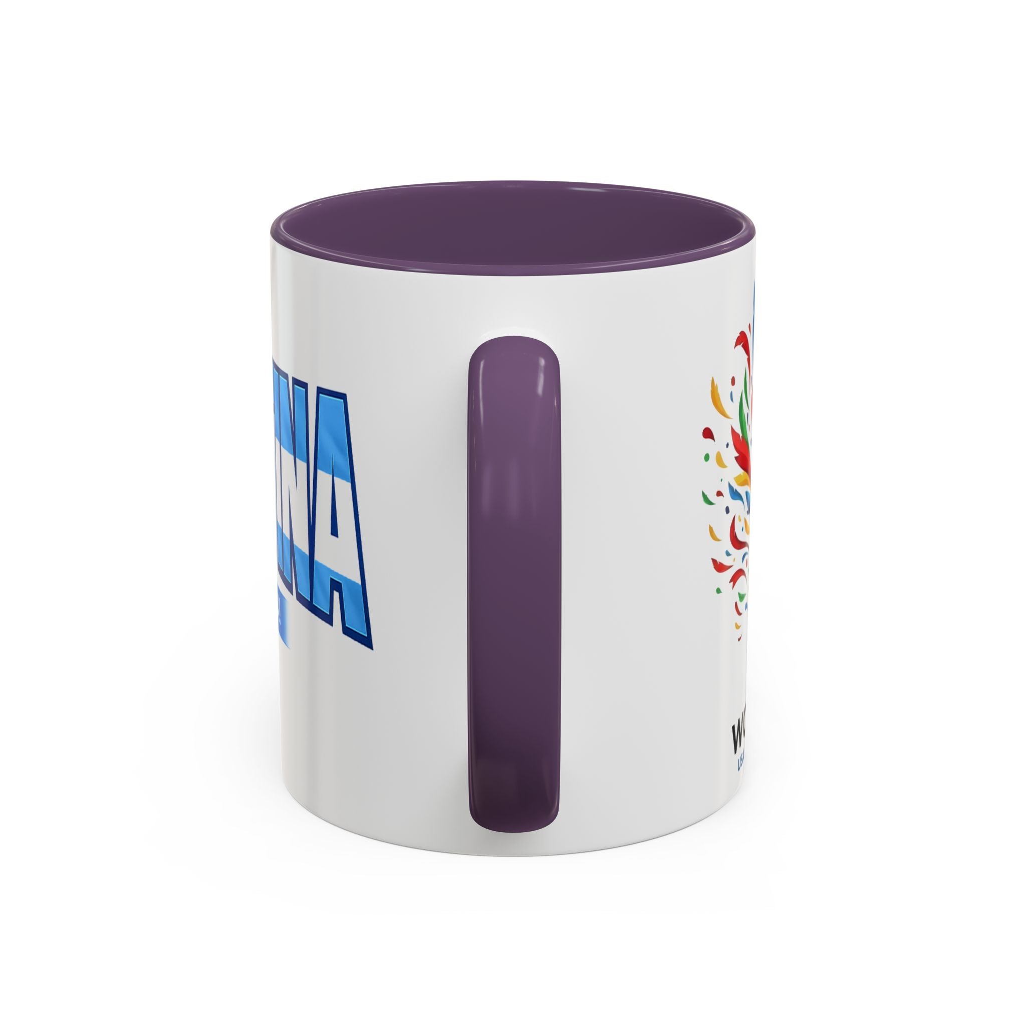 Argentina Vamos Argentina Mug | Accent Coffee Mug, Flag Text Design