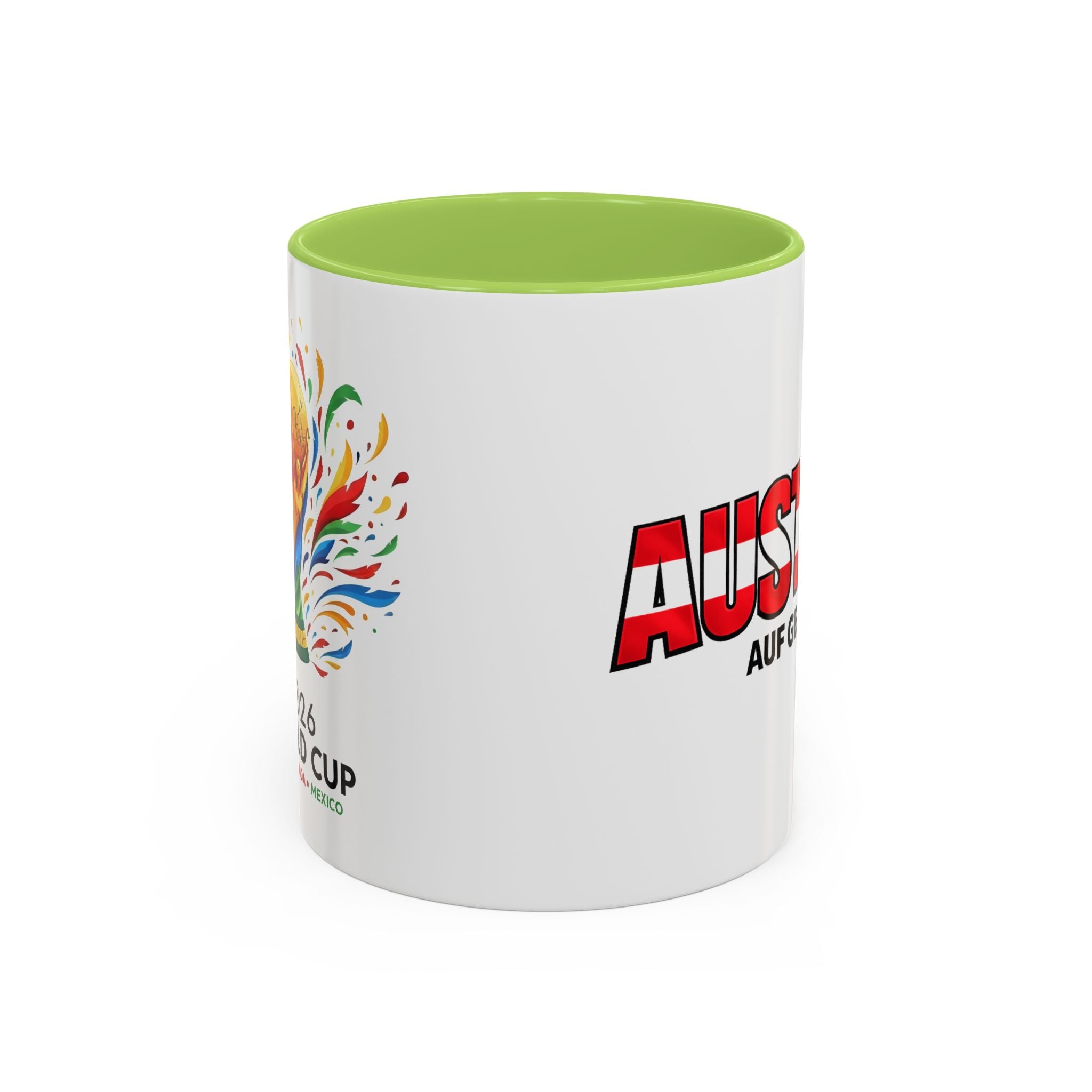 Austria Flag Text mug | Accent Coffee Mug (11/15oz)