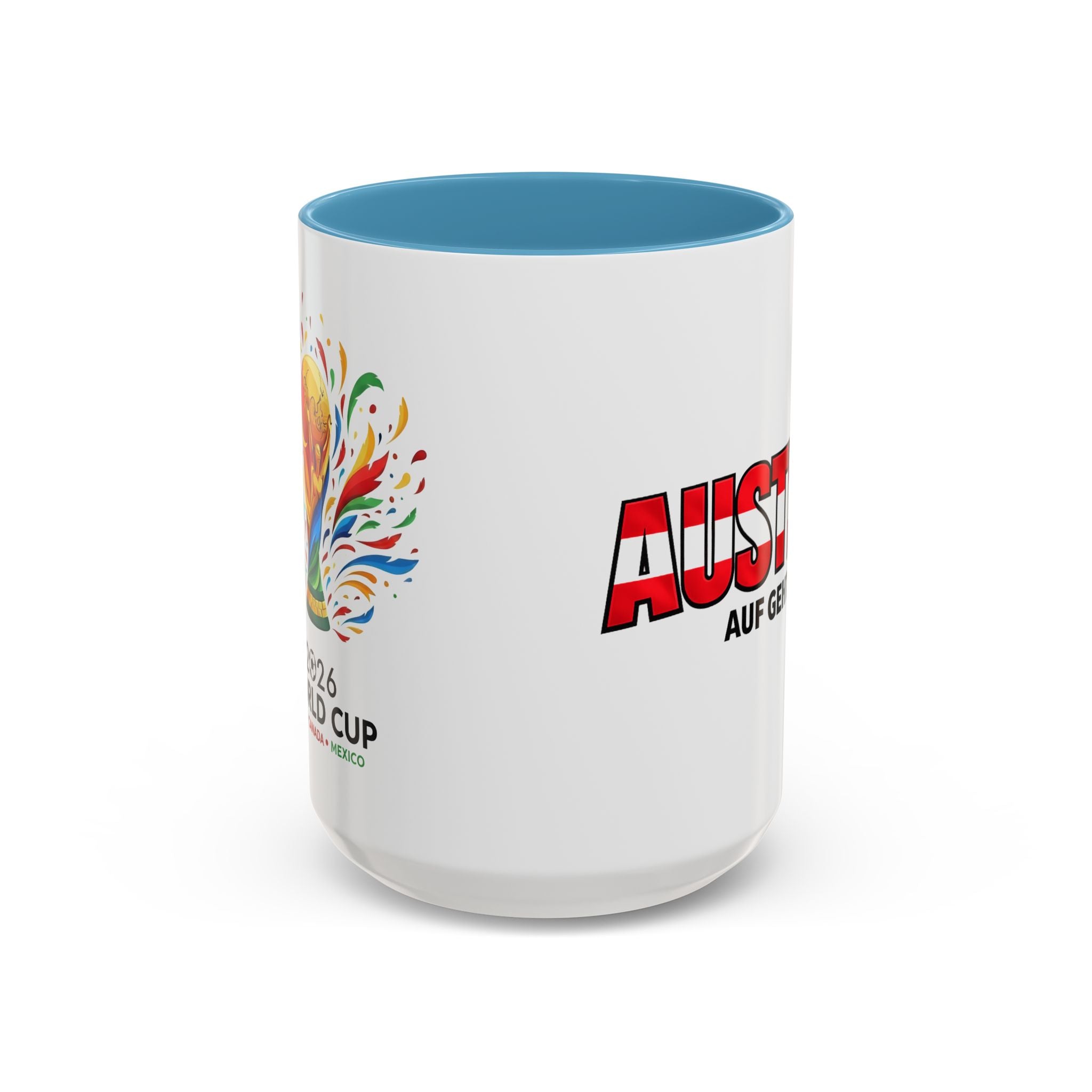 Austria Flag Text mug | Accent Coffee Mug (11/15oz)