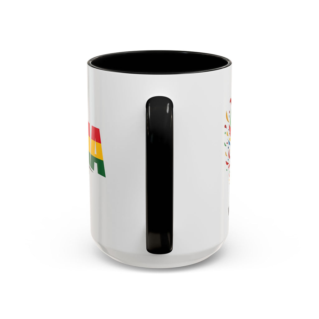 Ghana Black Stars flag stripe Accent Coffee Mug | 11oz 15oz, World Cup 2026, Gift for Dad